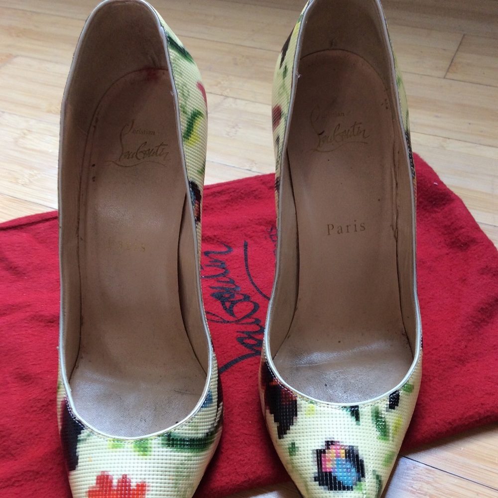 Christian Louboutin Pigalle Follie 100 Hawaii 38.5 - Picture 6 of 8